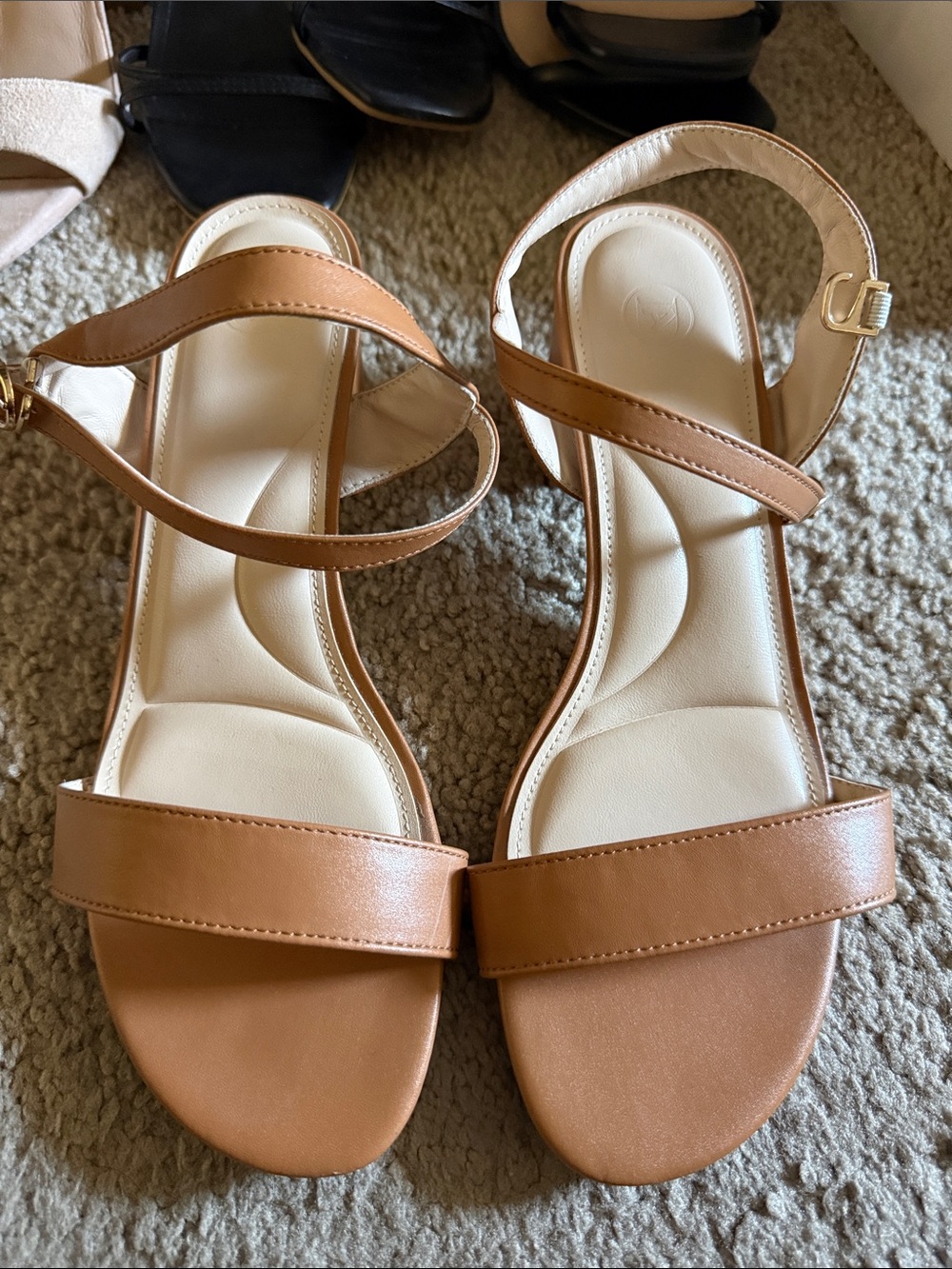 Women's Tan Ankle-Strap Sandals - Comfortable Everyday Style